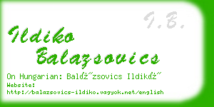 ildiko balazsovics business card